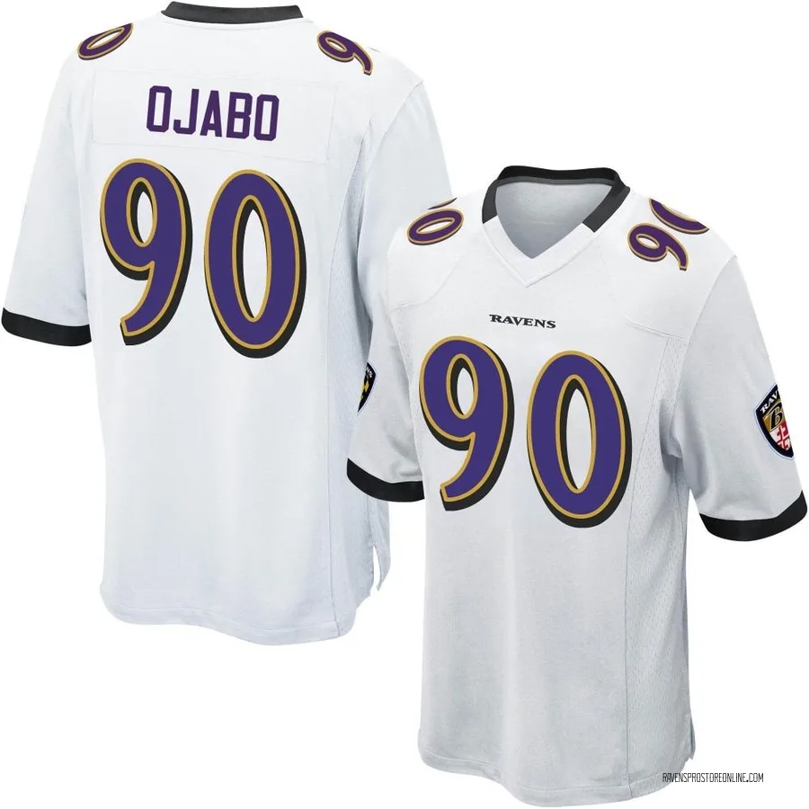 David Ojabo Baltimore Ravens Men's Game Nike Jersey - White