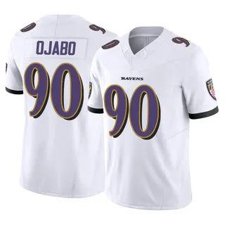 David Ojabo Baltimore Ravens Men's Limited Vapor F.U.S.E. Nike Jersey - White