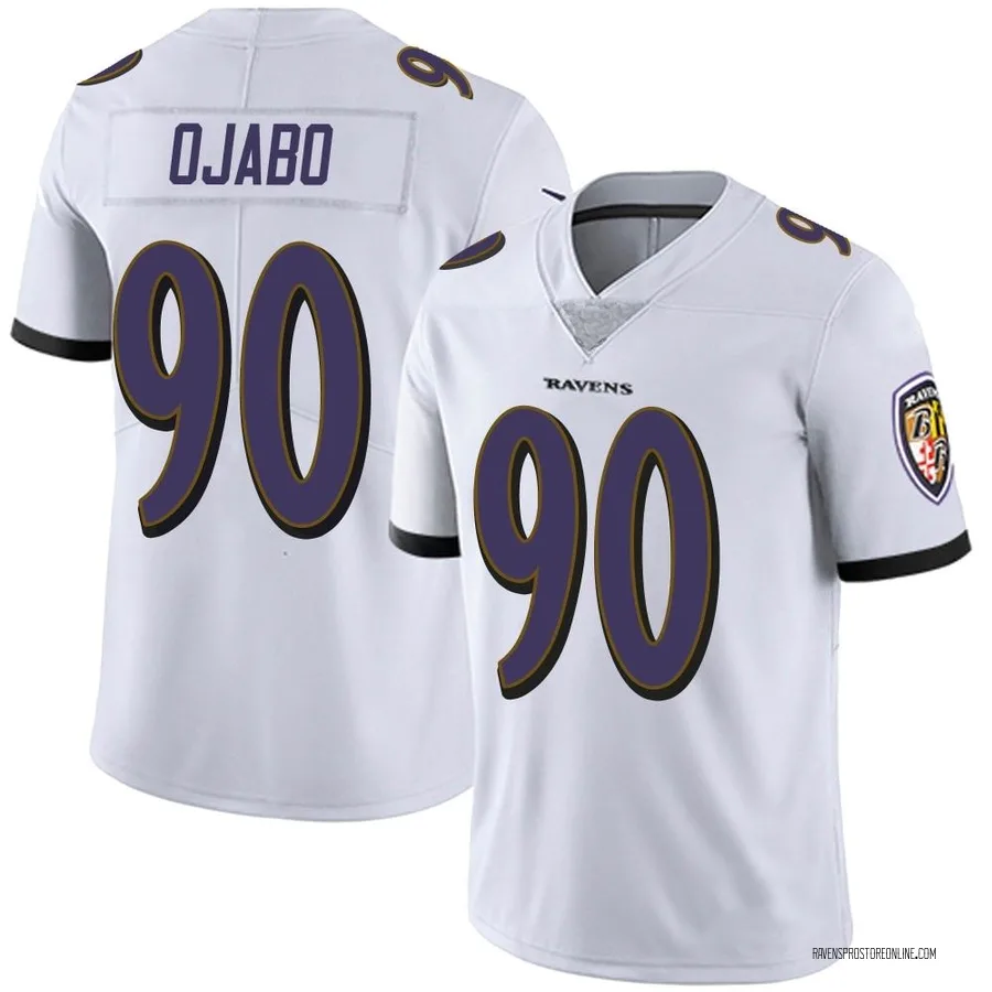 David Ojabo Baltimore Ravens Men's Limited Vapor Untouchable Nike Jersey - White