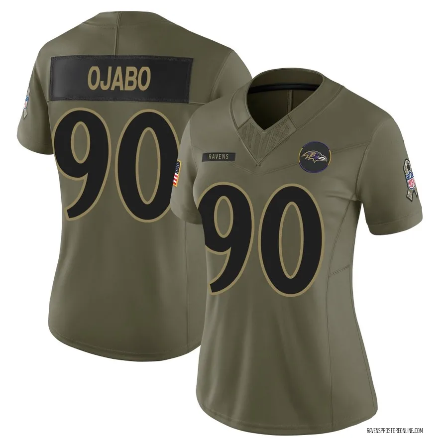 David Ojabo Baltimore Ravens Women's Limited 2025 Salute to Service Nike Jersey - Olive