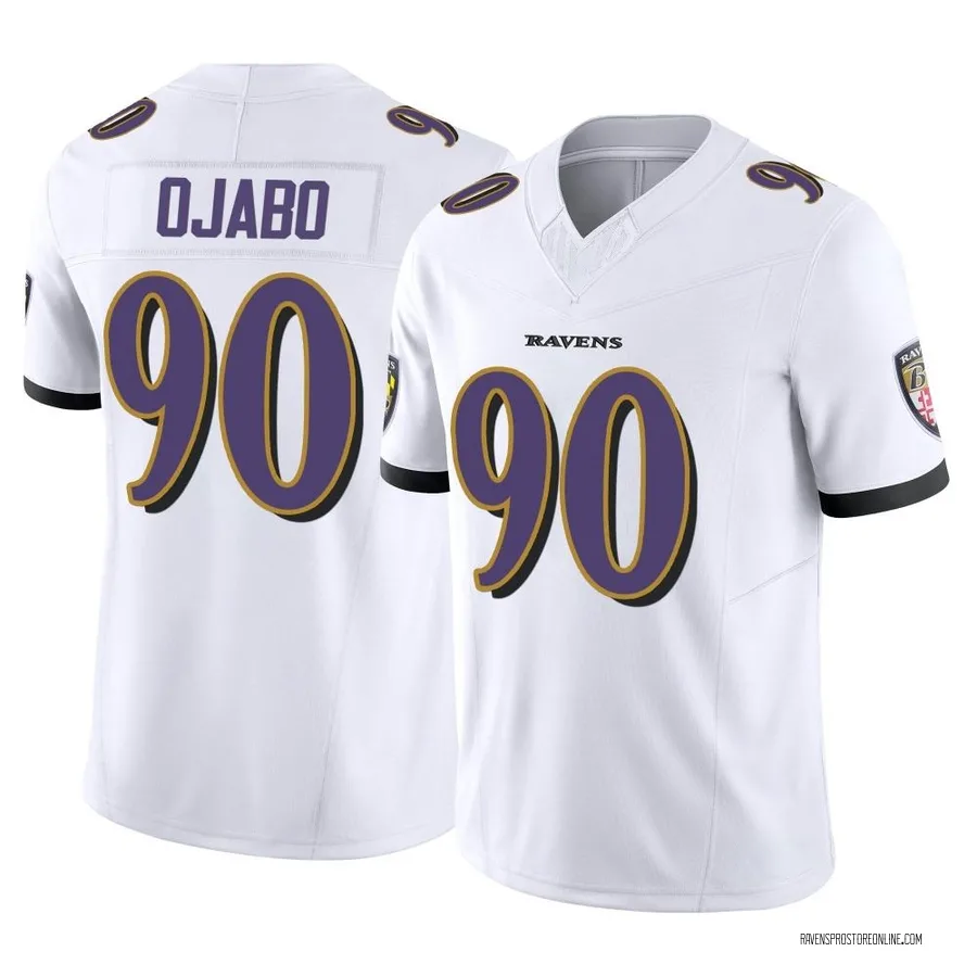 David Ojabo Baltimore Ravens Youth Limited Vapor F.U.S.E. Nike Jersey - White
