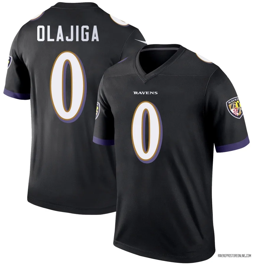 David Olajiga Baltimore Ravens Men's Legend Nike Jersey - Black