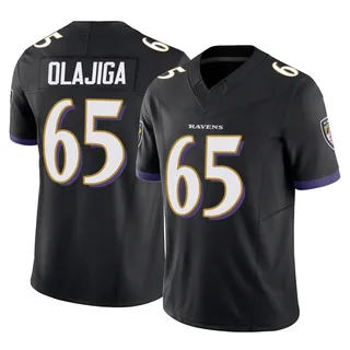 David Olajiga Baltimore Ravens Men's Limited Vapor F.U.S.E. Nike Jersey - Black