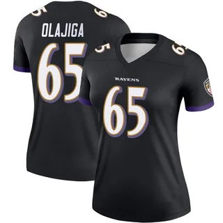 David Olajiga Baltimore Ravens Women's Legend Nike Jersey - Black