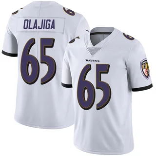 David Olajiga Baltimore Ravens Youth Limited Vapor Untouchable Nike Jersey - White