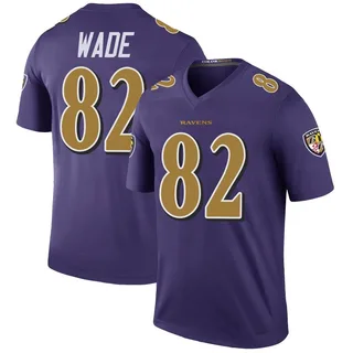 Dayton Wade Baltimore Ravens Men's Color Rush Legend Nike Jersey - Purple