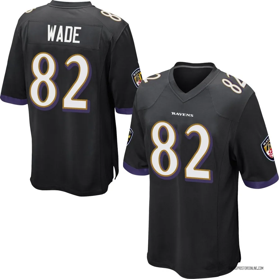 Dayton Wade Baltimore Ravens Men's Game Nike Jersey - Black