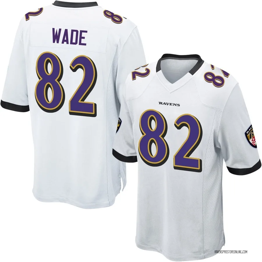 Dayton Wade Baltimore Ravens Men's Game Nike Jersey - White