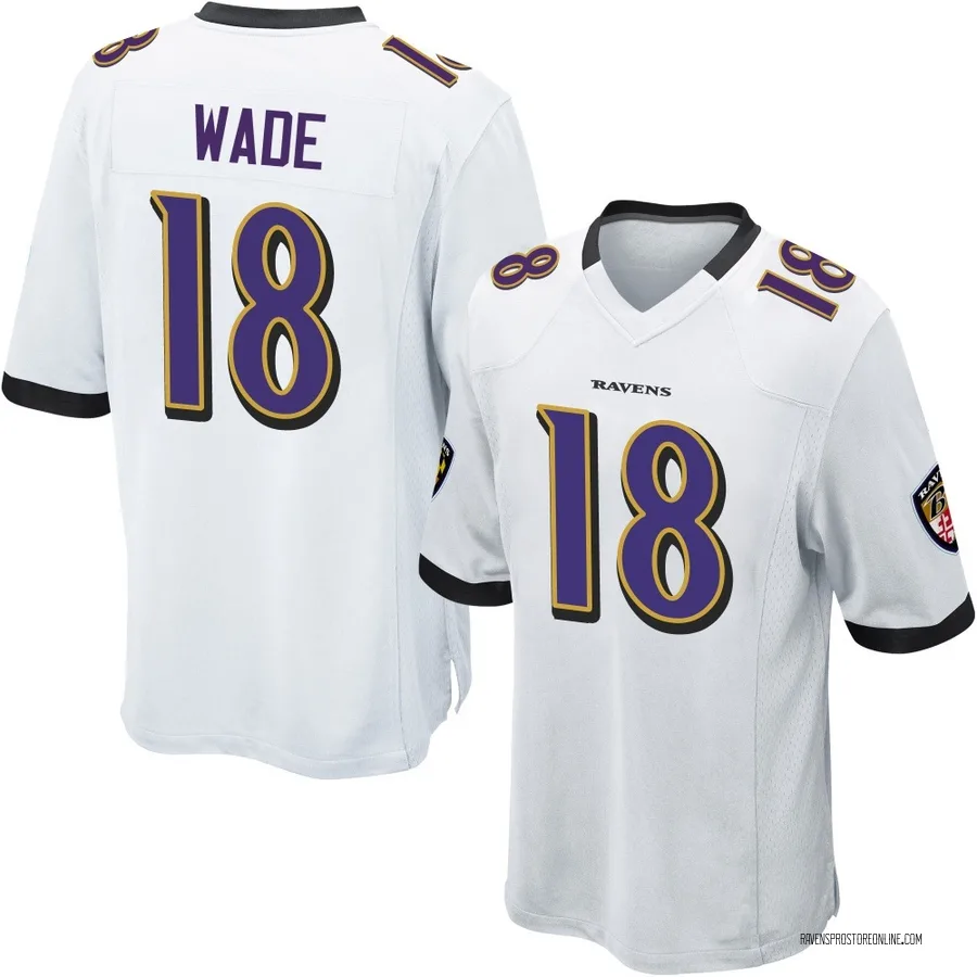 Dayton Wade Baltimore Ravens Men's Game Nike Jersey - White