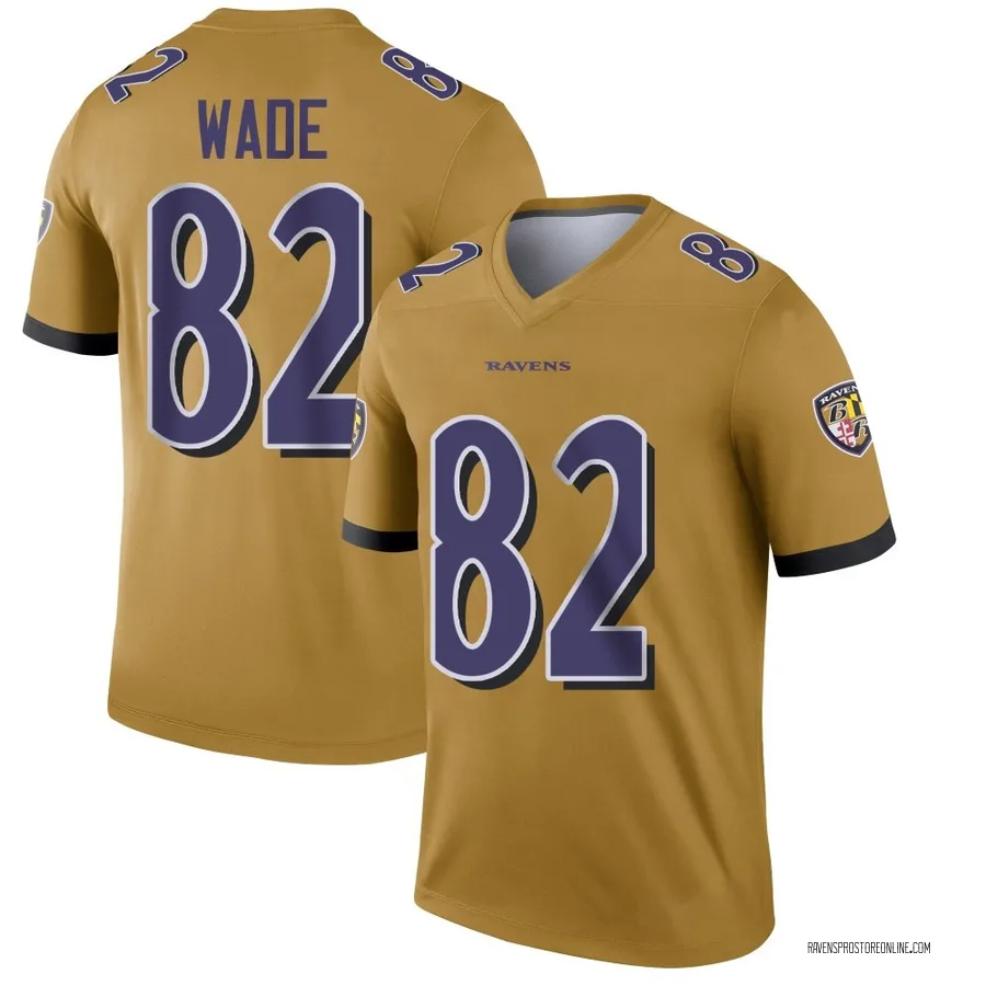 Dayton Wade Baltimore Ravens Men's Legend Inverted Nike Jersey - Gold