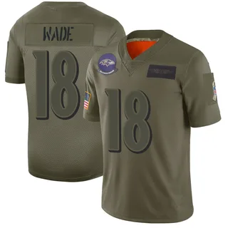 Dayton Wade Baltimore Ravens Men's Limited 2019 Salute to Service Nike Jersey - Camo