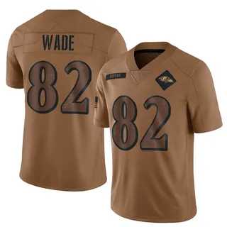 Dayton Wade Baltimore Ravens Men's Limited 2023 Salute To Service Nike Jersey - Brown