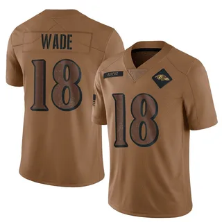 Dayton Wade Baltimore Ravens Men's Limited 2023 Salute To Service Nike Jersey - Brown
