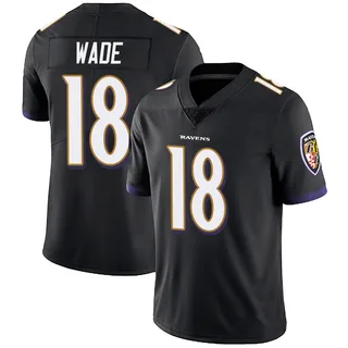 Dayton Wade Baltimore Ravens Men's Limited Alternate Vapor Untouchable Nike Jersey - Black