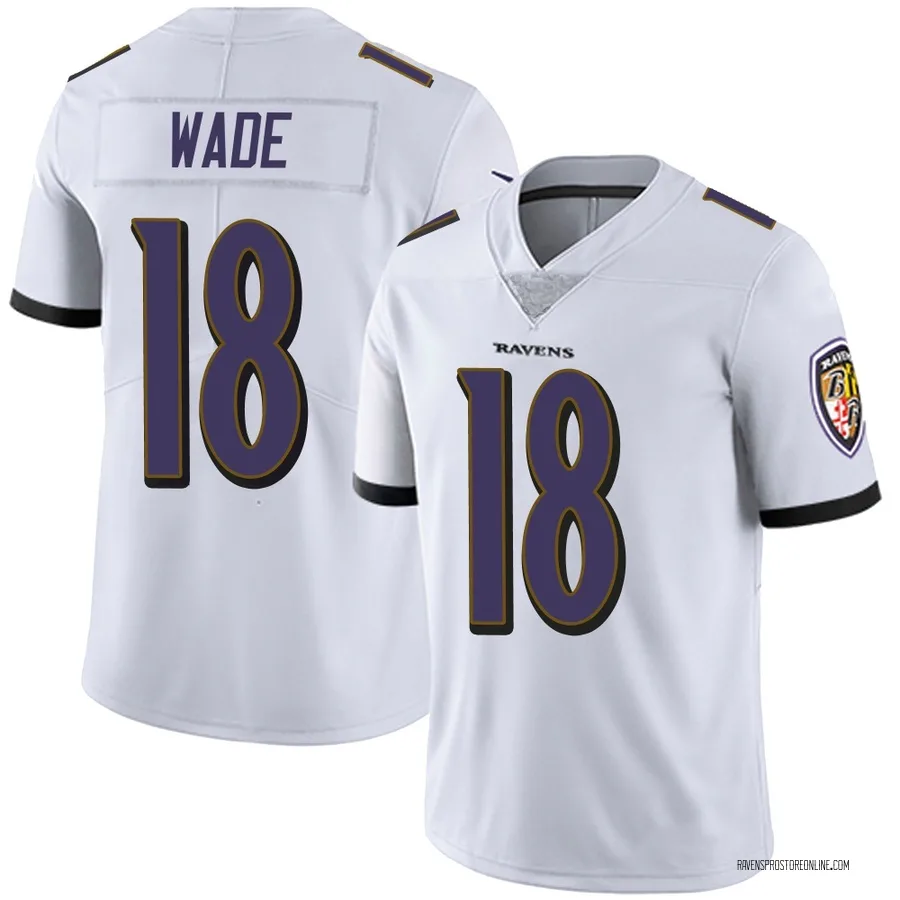 Dayton Wade Baltimore Ravens Men's Limited Vapor Untouchable Nike Jersey - White