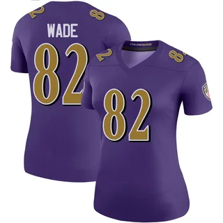 Dayton Wade Baltimore Ravens Women's Color Rush Legend Nike Jersey - Purple