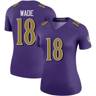 Dayton Wade Baltimore Ravens Women's Color Rush Legend Nike Jersey - Purple