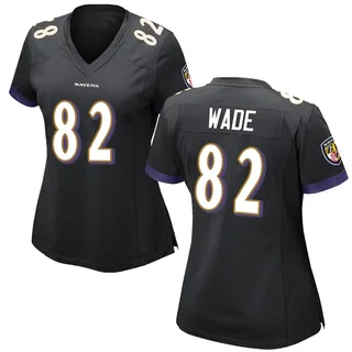 Dayton Wade Baltimore Ravens Women's Game Nike Jersey - Black