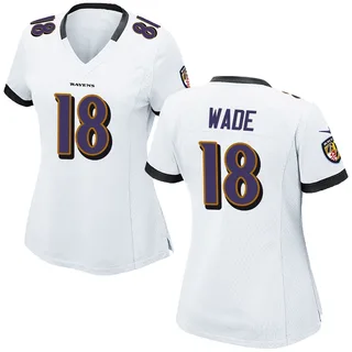 Dayton Wade Baltimore Ravens Women's Game Nike Jersey - White