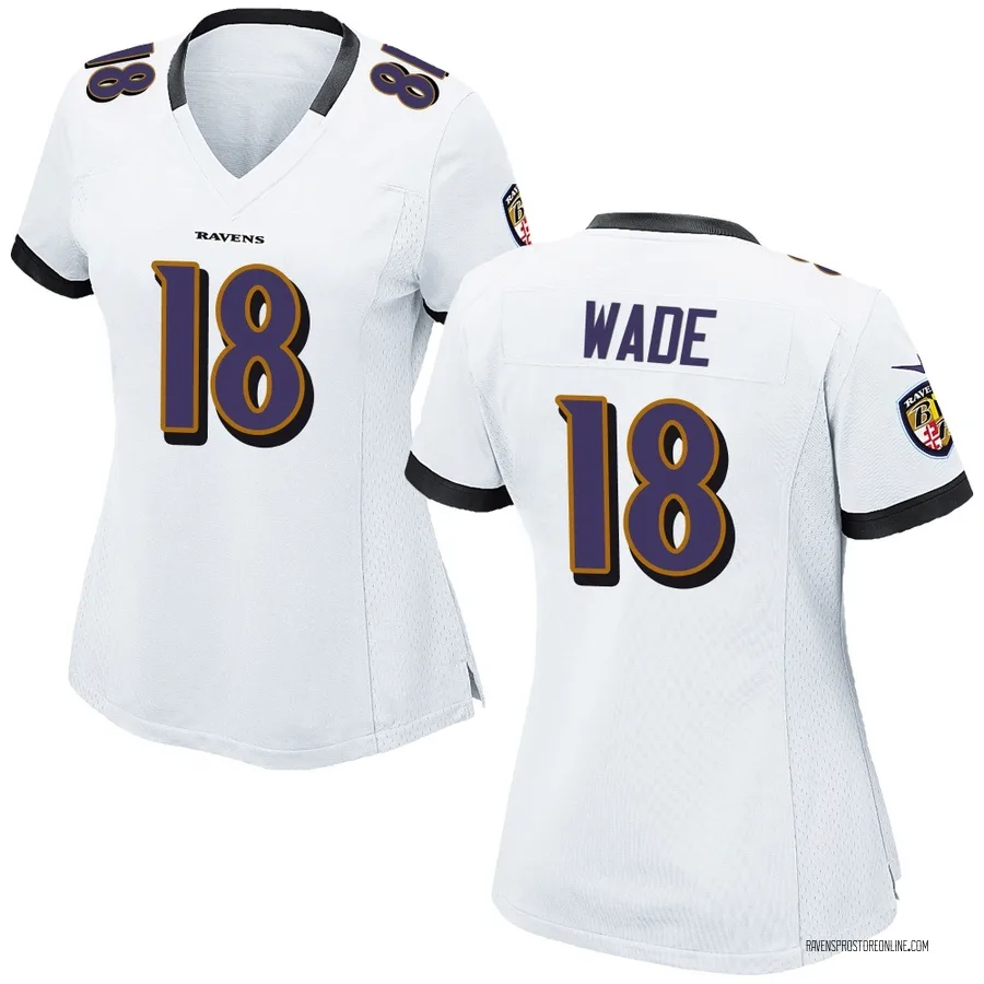 Dayton Wade Baltimore Ravens Women's Game Nike Jersey - White