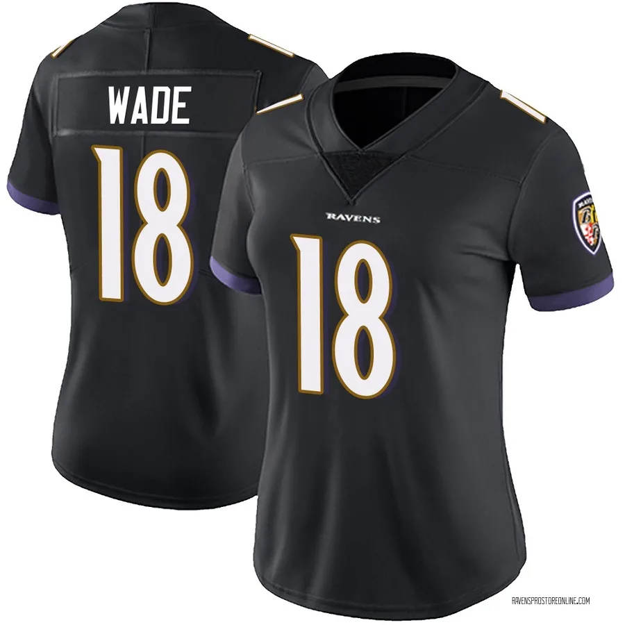Dayton Wade Baltimore Ravens Women's Limited Alternate Vapor Untouchable Nike Jersey - Black