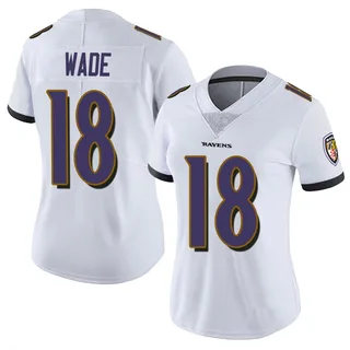 Dayton Wade Baltimore Ravens Women's Limited Vapor Untouchable Nike Jersey - White