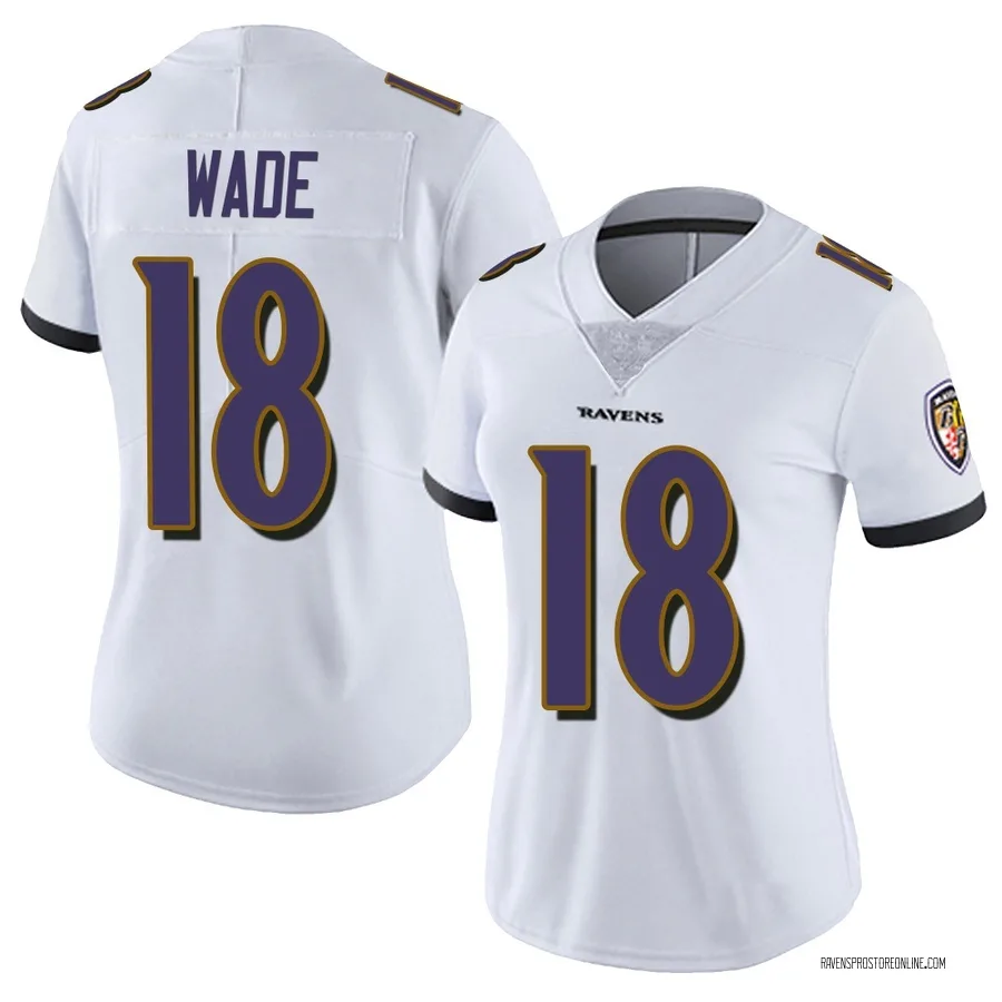 Dayton Wade Baltimore Ravens Women's Limited Vapor Untouchable Nike Jersey - White