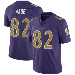Dayton Wade Baltimore Ravens Youth Limited Color Rush Vapor Untouchable Nike Jersey - Purple