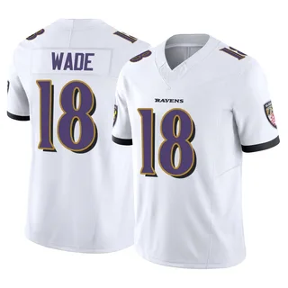 Dayton Wade Baltimore Ravens Youth Limited Vapor F.U.S.E. Nike Jersey - White