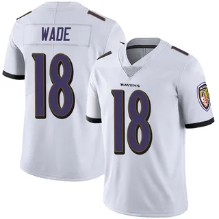 Dayton Wade Baltimore Ravens Youth Limited Vapor Untouchable Nike Jersey - White
