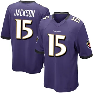 DeSean Jackson Baltimore Ravens Men's Game Team Color Nike Jersey - Purple
