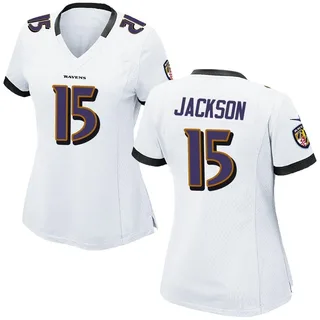 DeSean Jackson Baltimore Ravens Women's Game Nike Jersey - White
