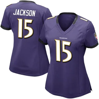 DeSean Jackson Baltimore Ravens Women's Limited Team Color Vapor Untouchable Nike Jersey - Purple