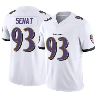 Deadrin Senat Baltimore Ravens Men's Limited Vapor F.U.S.E. Nike Jersey - White