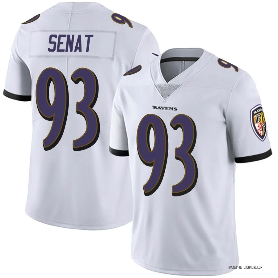 Deadrin Senat Baltimore Ravens Men's Limited Vapor Untouchable Nike Jersey - White