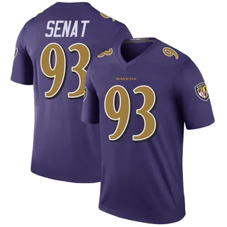 Deadrin Senat Baltimore Ravens Youth Color Rush Legend Jersey - Purple