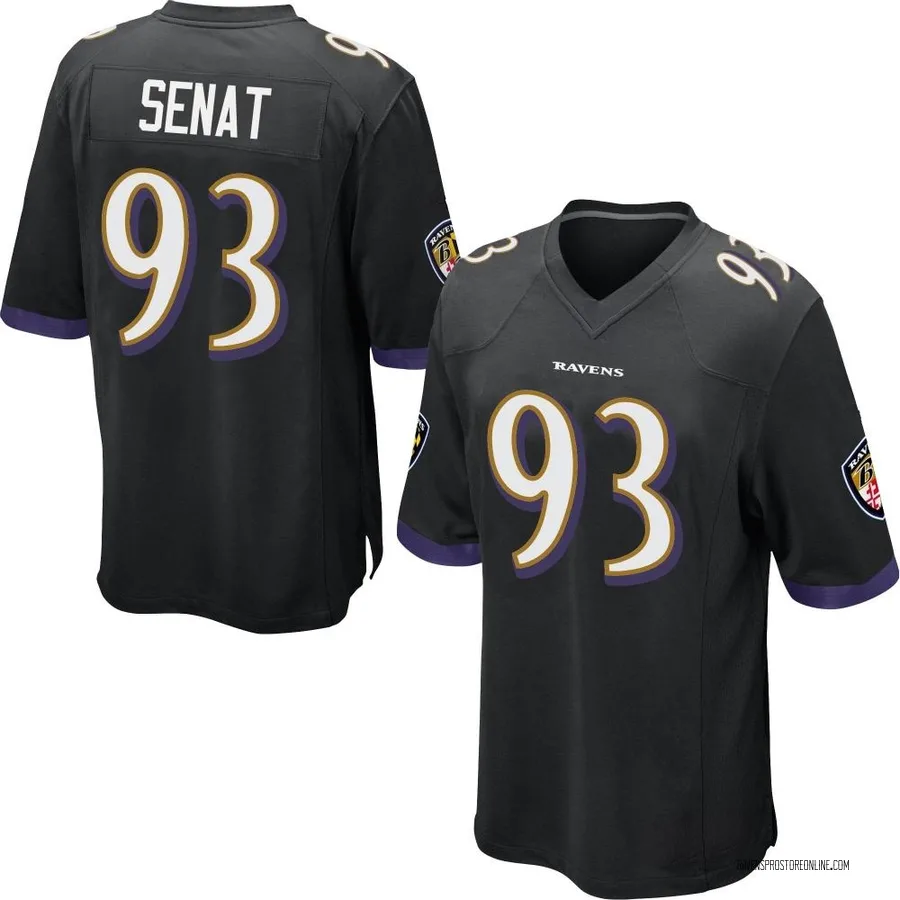 Deadrin Senat Baltimore Ravens Youth Game Nike Jersey - Black