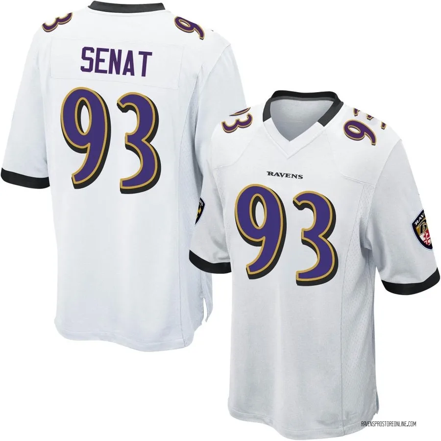 Deadrin Senat Baltimore Ravens Youth Game Nike Jersey - White