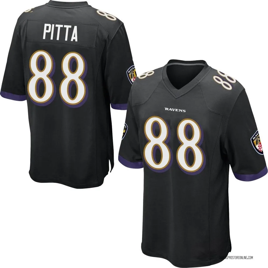 Dennis Pitta Baltimore Ravens Men's Game Nike Jersey - Black