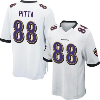 Dennis Pitta Baltimore Ravens Men's Game Nike Jersey - White
