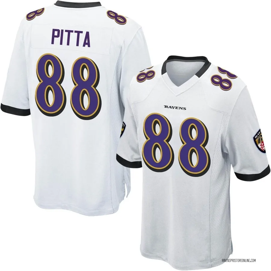 Dennis Pitta Baltimore Ravens Men's Game Nike Jersey - White