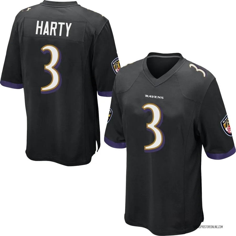 Deonte Harty Baltimore Ravens Men's Game Nike Jersey - Black