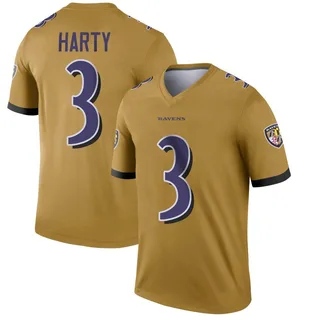 Deonte Harty Baltimore Ravens Men's Legend Inverted Nike Jersey - Gold
