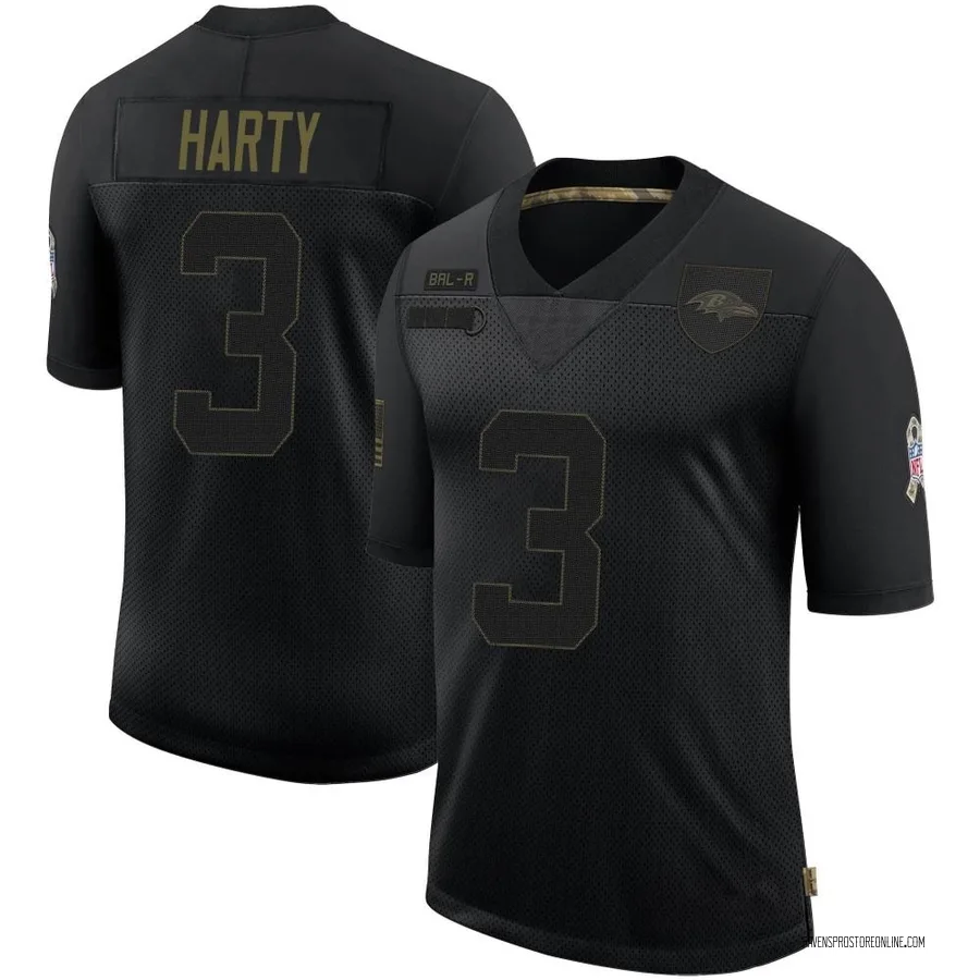 Deonte Harty Baltimore Ravens Men's Limited 2020 Salute To Service Nike Jersey - Black