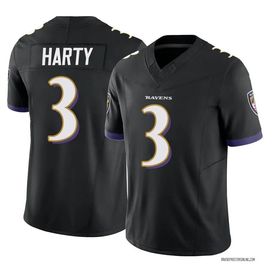 Deonte Harty Baltimore Ravens Men's Limited Vapor F.U.S.E. Nike Jersey - Black