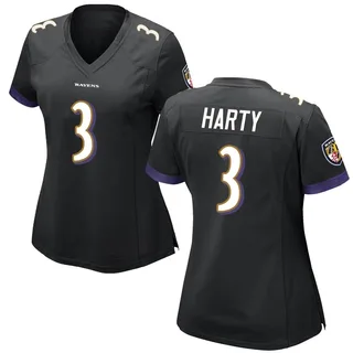 Deonte Harty Baltimore Ravens Women's Game Nike Jersey - Black