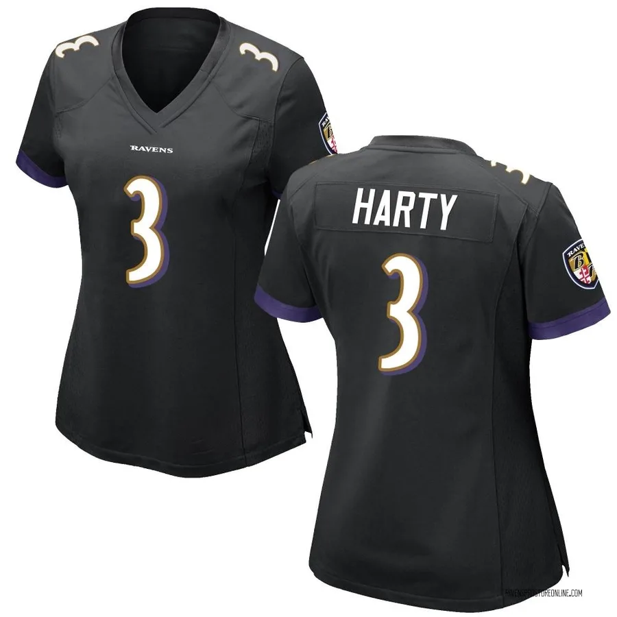 Deonte Harty Baltimore Ravens Women's Game Nike Jersey - Black