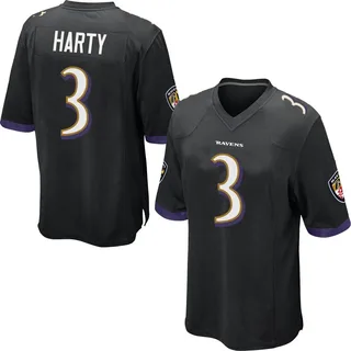 Deonte Harty Baltimore Ravens Youth Game Nike Jersey - Black