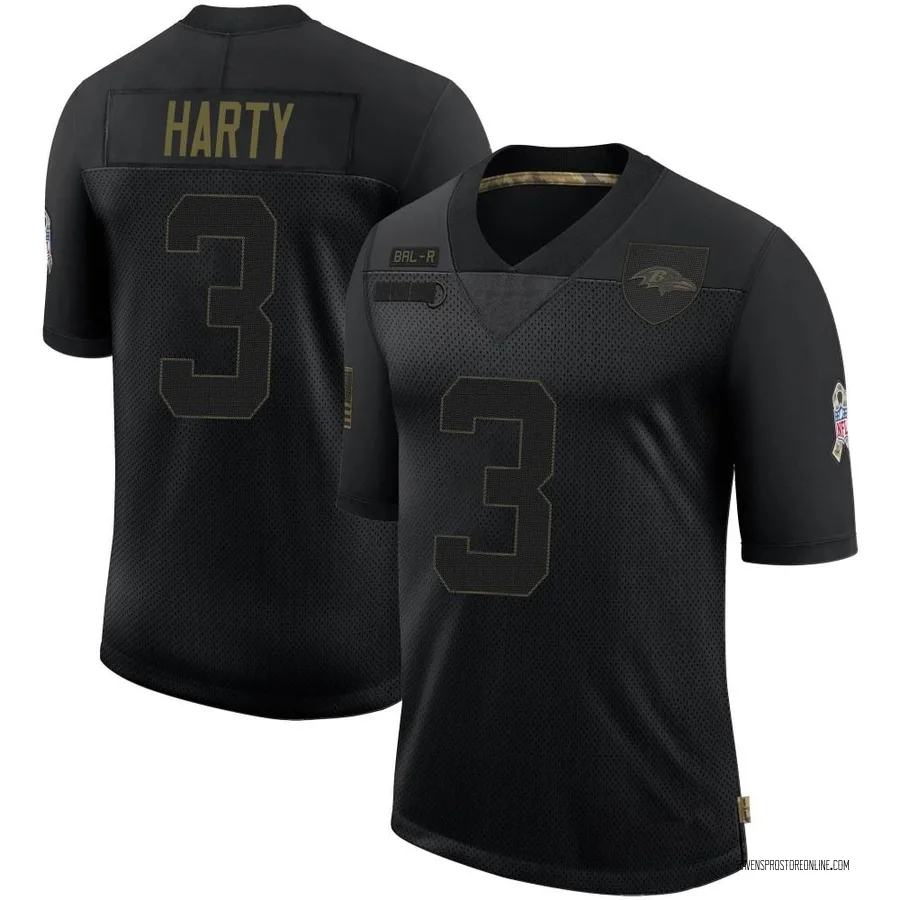 Deonte Harty Baltimore Ravens Youth Limited 2020 Salute To Service Nike Jersey - Black
