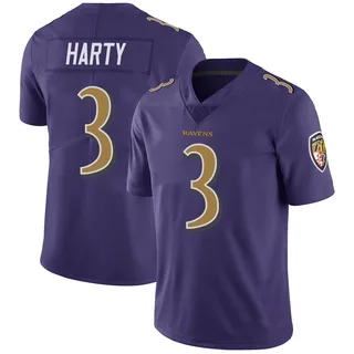 Deonte Harty Baltimore Ravens Youth Limited Color Rush Vapor Untouchable Nike Jersey - Purple